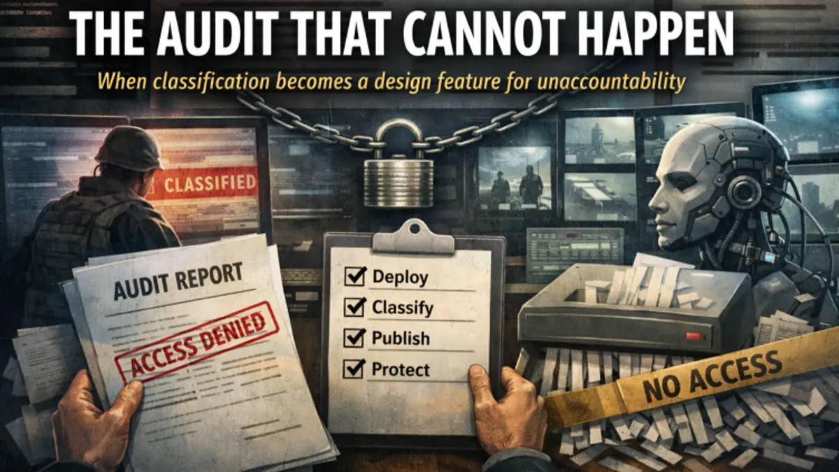 Cover art for episode 48: The Audit That Cannot Happen