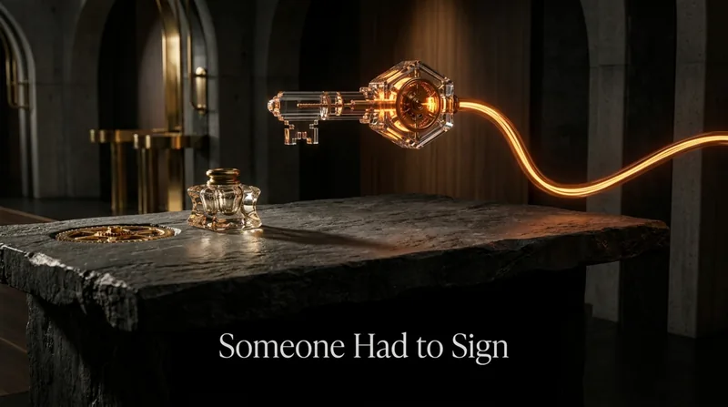 Cover art for Signed in Absentia