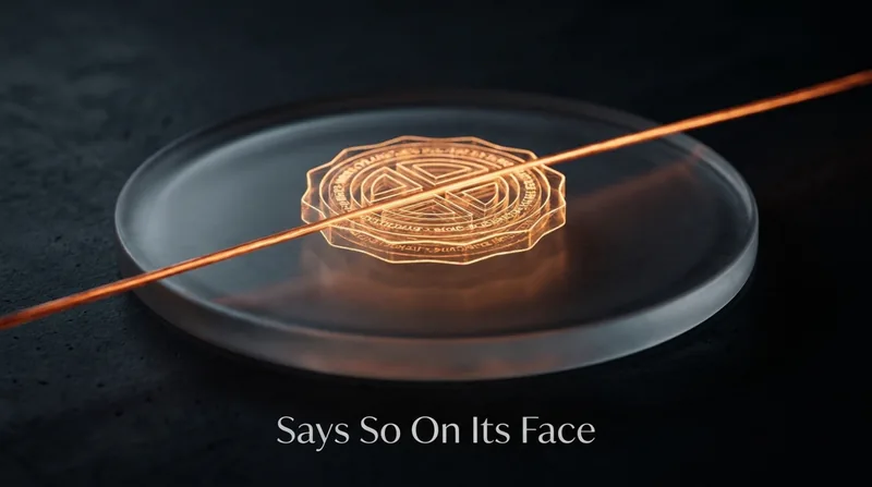 Cover art for Says So On Its Face